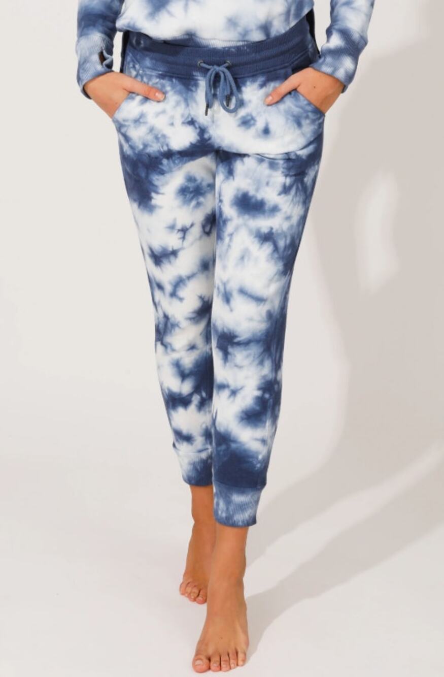 90 Degree Reflex Size XL TIE DYE Blue Sweatpants NEW Joggers NEW tie Waist
